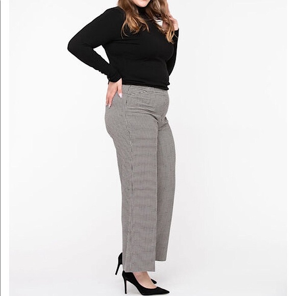 🆕Sz 6,10 & 12 Houndstooth Wide Leg Pant - Picture 2 of 10